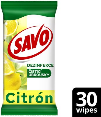 Savo Citrón Dezinfekční čistící ubrousky 30 ks