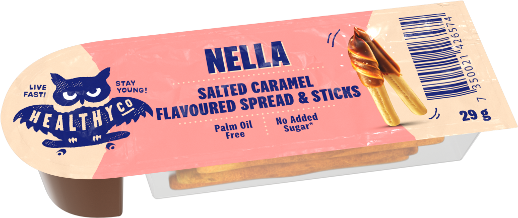 HealthyCO Nella salted caramel spread sticks 29 g