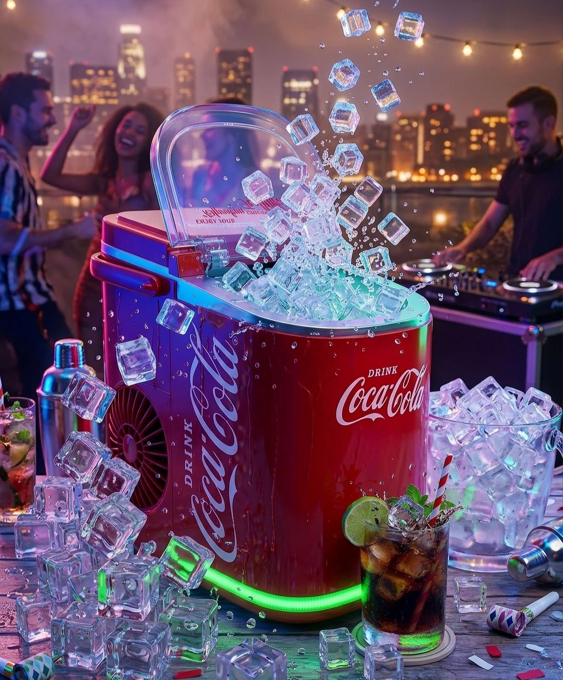 Coca Cola výrobník ledu
