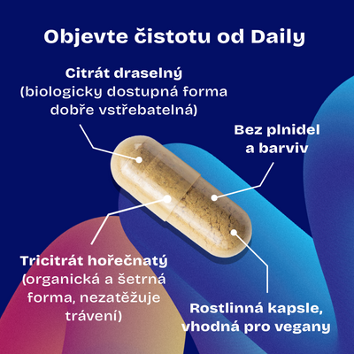 Daily Bioactive Potassium + Magnesium 90 kapslí