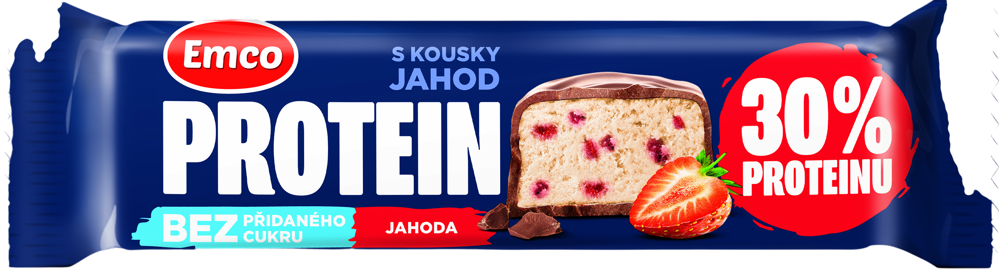Emco Proteinová tyčinka jahodová 50 g