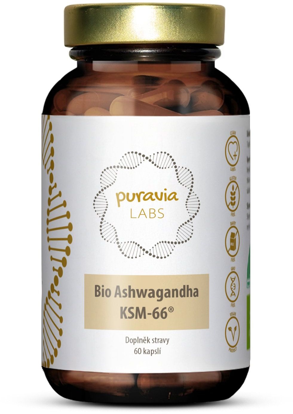 Puravia LABS BIO Ashwagandha KSM-66® 60 x 500 mg