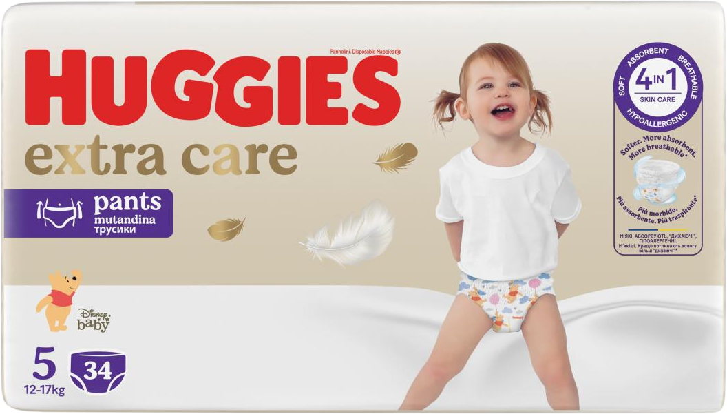 Huggies® Extra Care Pants - 5 34 ks