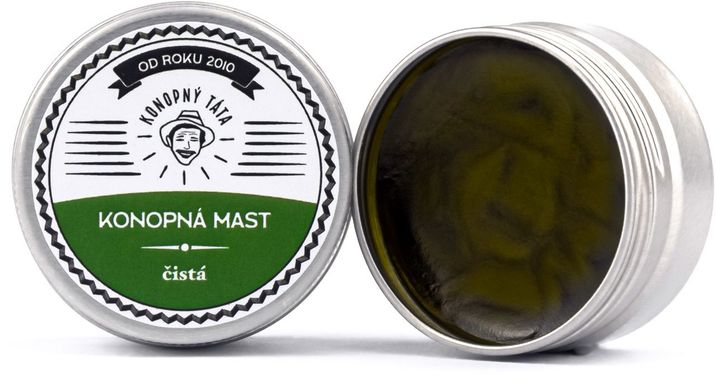 Konopný Táta Cestovní Konopná mast čistá 15 ml