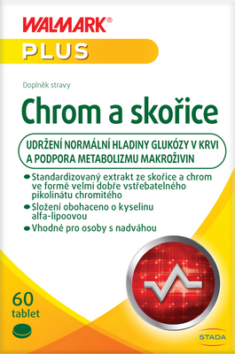 Walmark Chrom a skořice 60 tablet