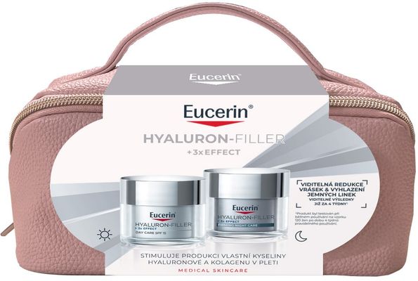 Eucerin Hyaluron Filler+3x Effect vánoční balení 2 x 50 ml