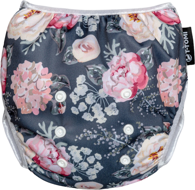 T-Tomi Plavky plenkové, 5-15kg, Grey flowers