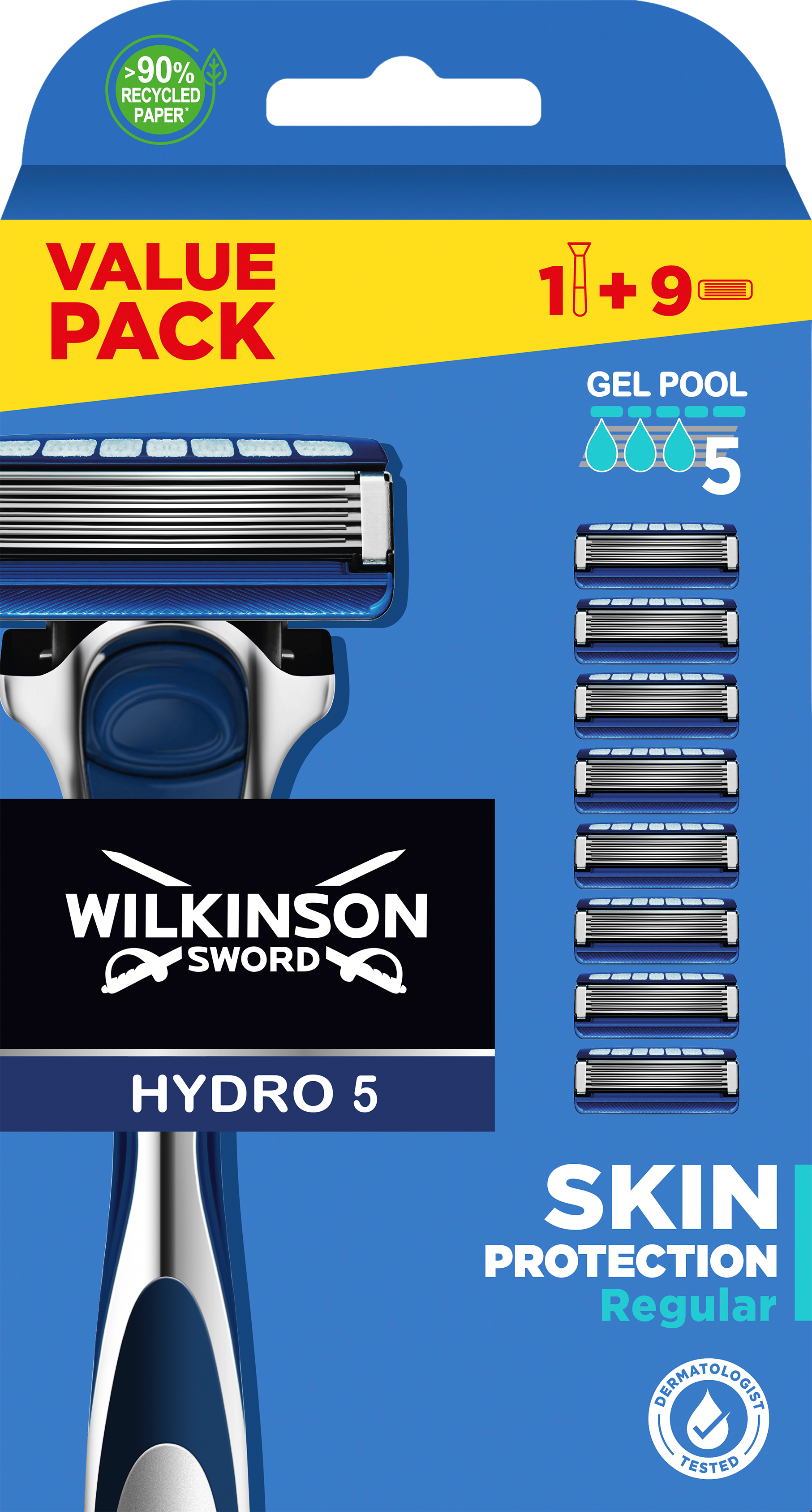 Wilkinson Sword Hydro 5 Protection XXL Strojek + náhradní hlavice 9 ks