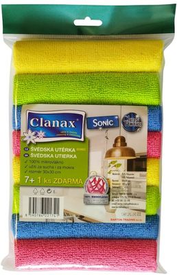 Clanax Sonic Švédská utěrka 30x30 cm 8 ks