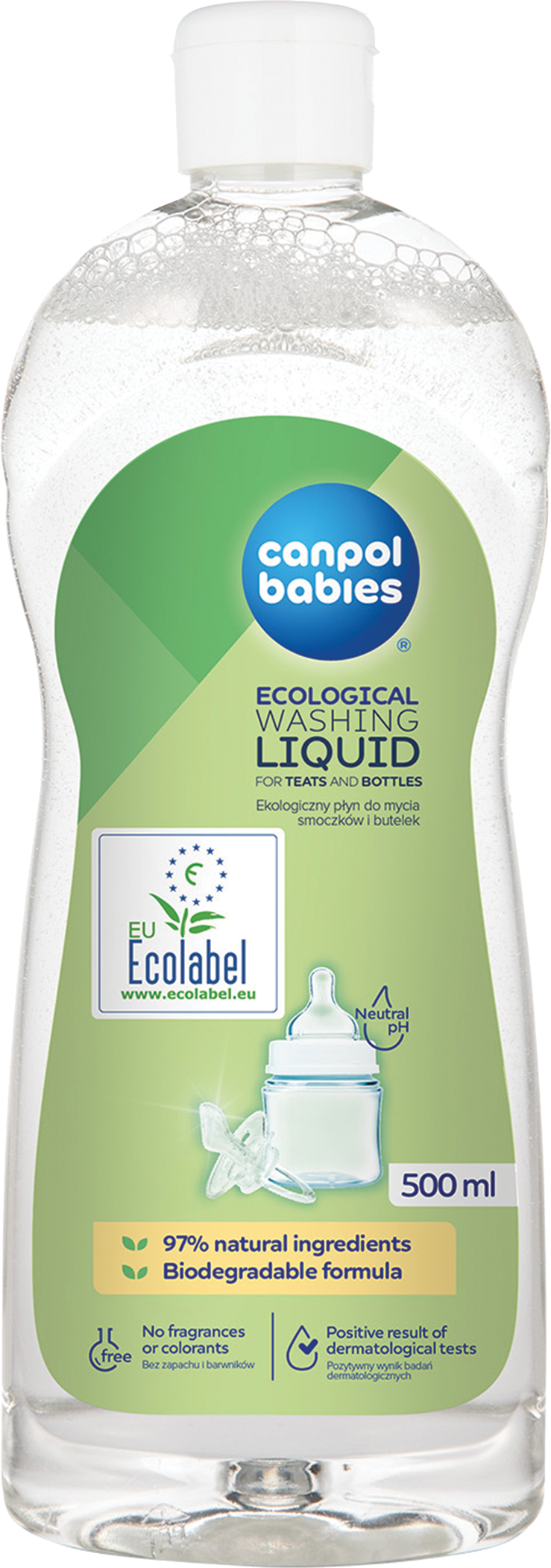 Canpol babies Ekologický mycí prostředek na kojenecké lahve a savičky 500 ml