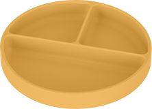 Petite&Mars Talířek silikonový dělící kulatý Take&Match Intense Ochre 6m+