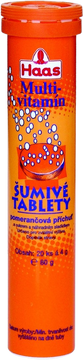 Haas Multivitamín pomeranč 20 šumivých tablet