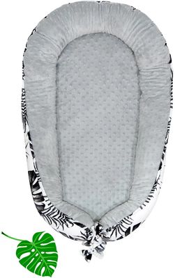 Esito Luxusní hnízdo Minky Bamboo 100x65cm Roy stříbrná