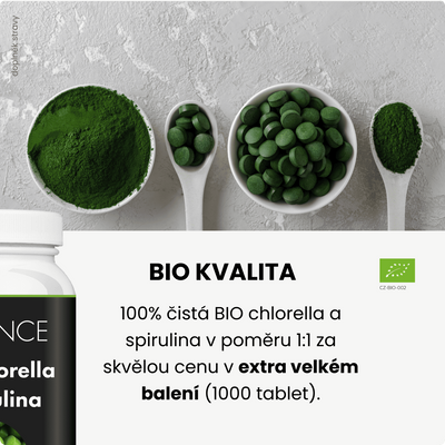 ADVANCE Chlorella + Spirulina BIO 1000 tablet