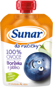 Sunar Do ručičky ovocná kapsička borůvka 4m+ 100 g