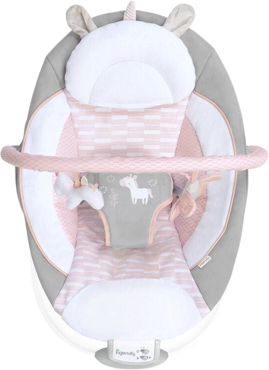 Ingenuity Lehátko vibrující s melodií Flora the Unicorn™ 0m+ do 9kg 58.4 cm
