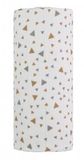T-Tomi Velká bavlněná TETRA osuška, beige triangles / béžové trojúhelníky, 120 x 120 cm