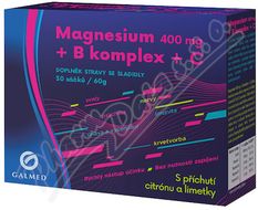 PB Galmed Magnesium 400 mg + B komplex + C sáčky 30 ks