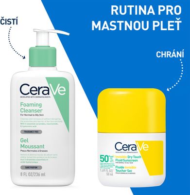 CeraVe Zmatňující opalovací fluid SPF50, 50 ml