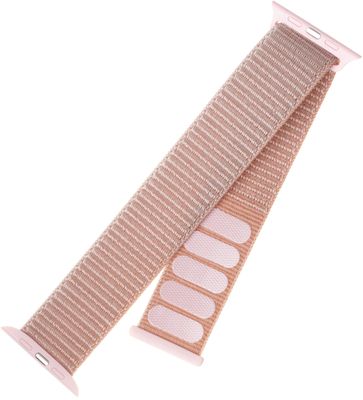 Fixed Nylonový řemínek Nylon Strap pro Apple Watch 44mm/ Watch 42mm, růžově zlatý