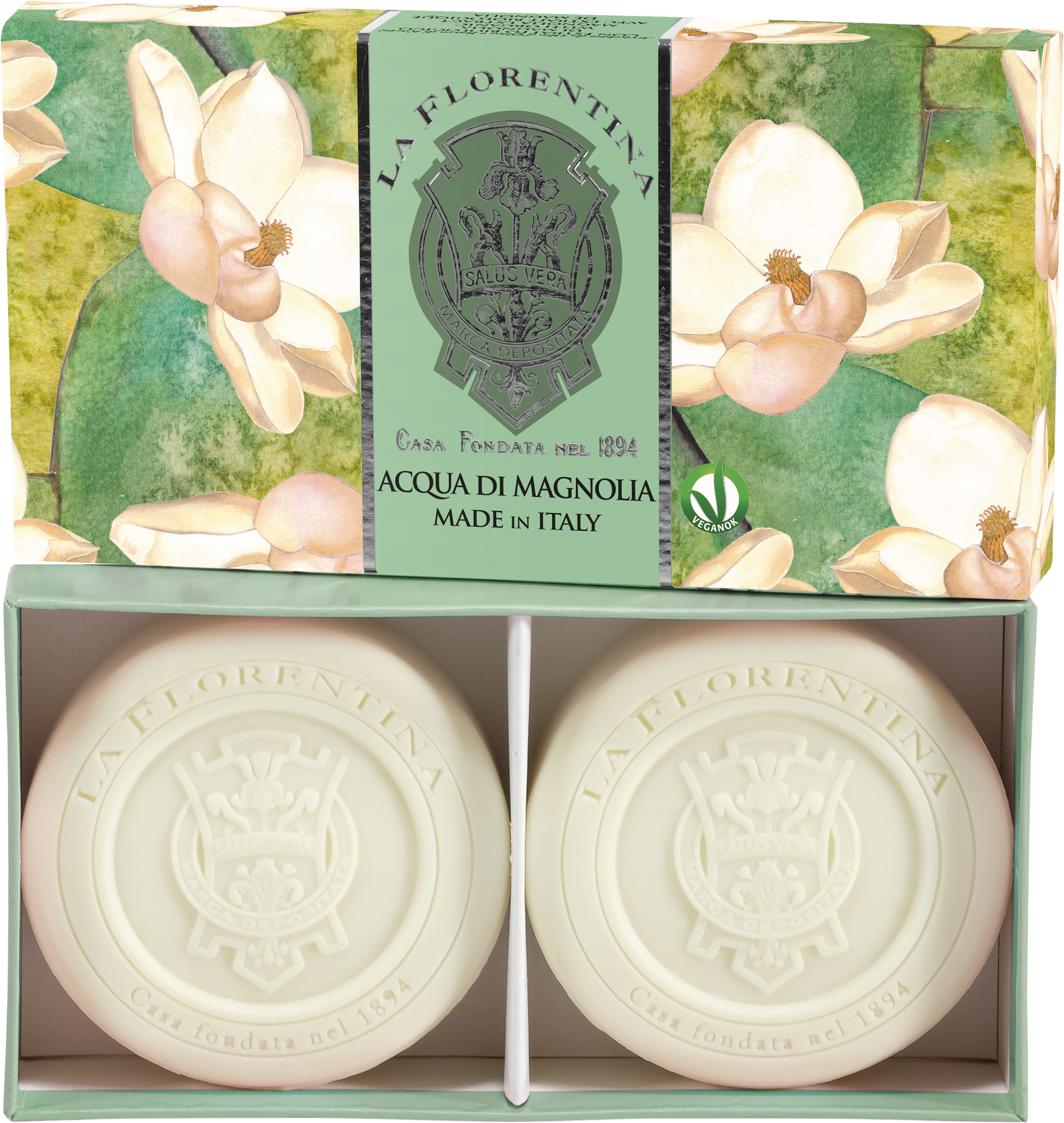 La Florentina Kazeta mýdel Acqua di Magnolia 2 x 115 g