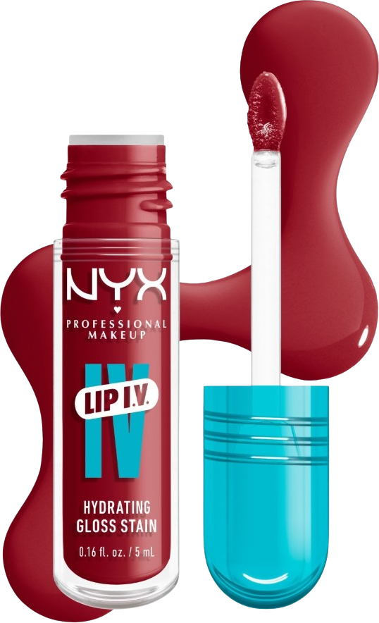 NYX Professional Makeup Lip IV Hydrating Gloss Stain, 10 Berry Thirsty 5 ml