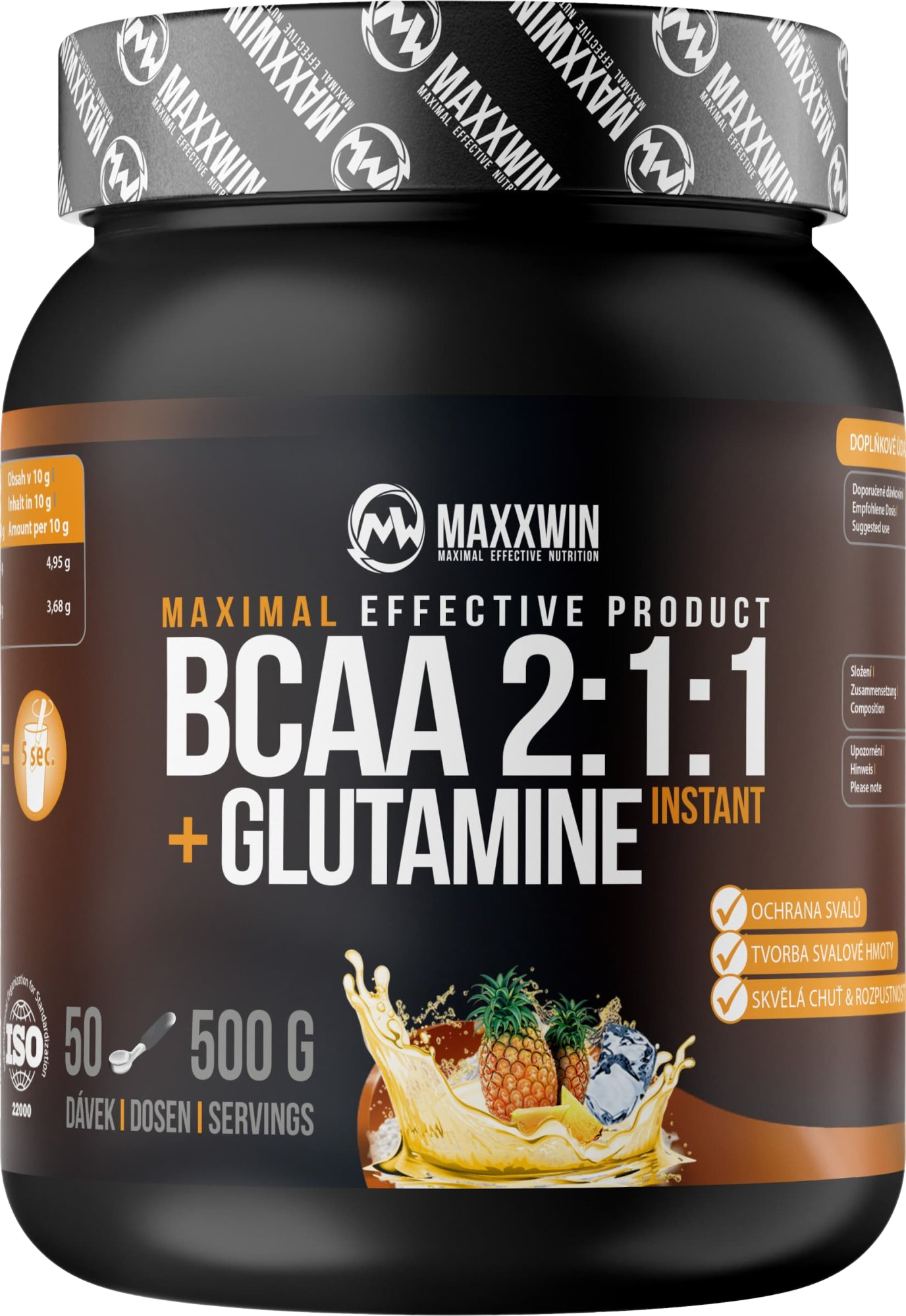 Maxxwin BCAA + Glutamine ananas 500 g