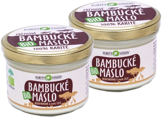 Purity Vision Bio Bambucké máslo 2 x 200 ml