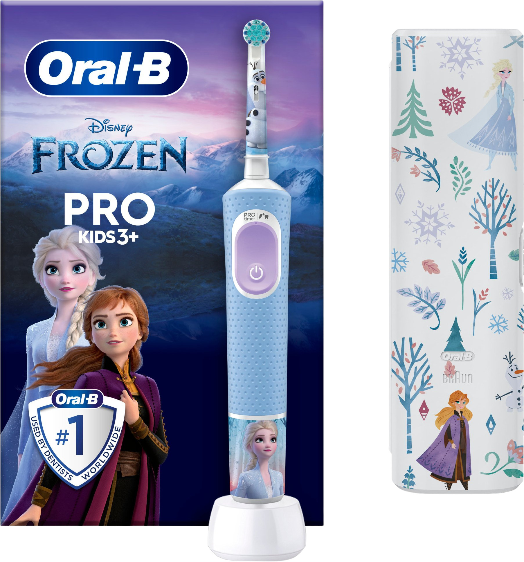 Oral-B Pro Kids Ledové království elektrický zubní kartáček s designem