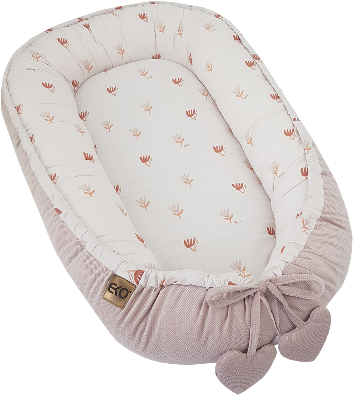 Eko Hnízdo pro miminko bavlněné velvet Beige Meadow