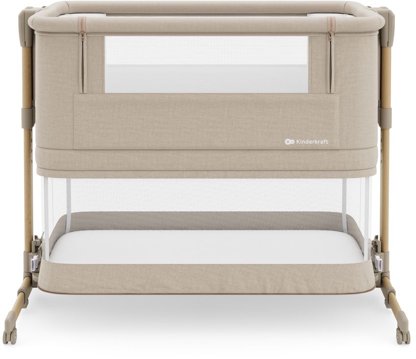 Kinderkraft Postýlka polohovací Nestee Grow 2 Beige Wood 1 ks