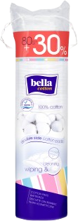 Bella Kosmetické tampóny Cotton 80 ks + 30%