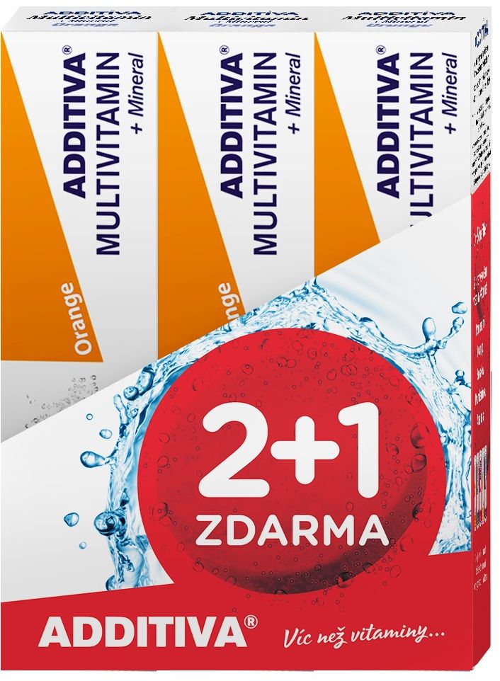 Additiva sada MM 2+1 Pomeranč 60 šumivých tablet