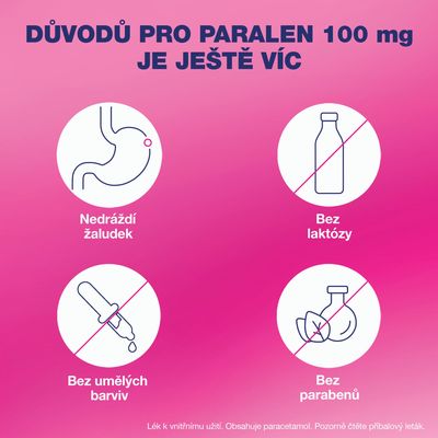 Paralen 100mg 5 čípků