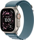 Apple Watch Ultra 3 GPS + Cellular 49mm přírodní titan - světle modrý alpský tah - M