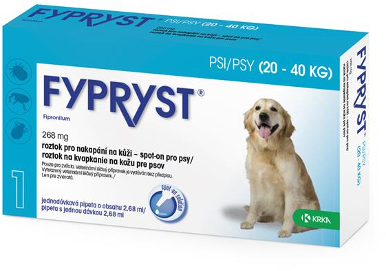 Fypryst Spot-on pro psy L 20-40 kg 2.68 ml