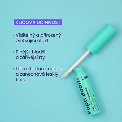 Erboristica Everby Pepti Boom Objemový olej na rty s filler efektem a peptidem Maxi-Lip® 8.5 ml