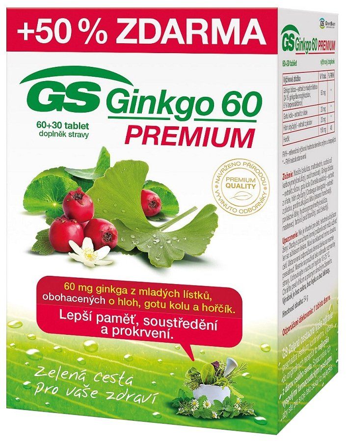 GS Ginkgo 60 Premium 90 tablet