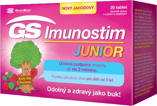 GS Imunostim Junior jahoda 20 tablet