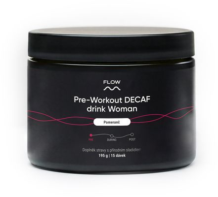 Flow Preworkout Woman DECAF (pomeranč) 195 g