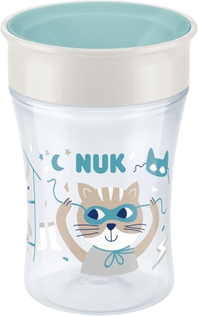Nuk Dětský hrníček Magic 360° s víčkem 230 ml