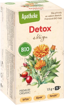 Apotheke BIO čaj Detox s břízou 20 x 1.5 g