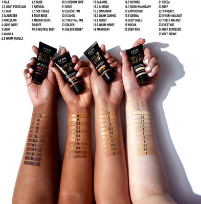 NYX Professional Makeup Born To Glow Naturally Radiant Foundation - Tekutý rozjasňujcí makeup - 6.5 Nude 30 ml