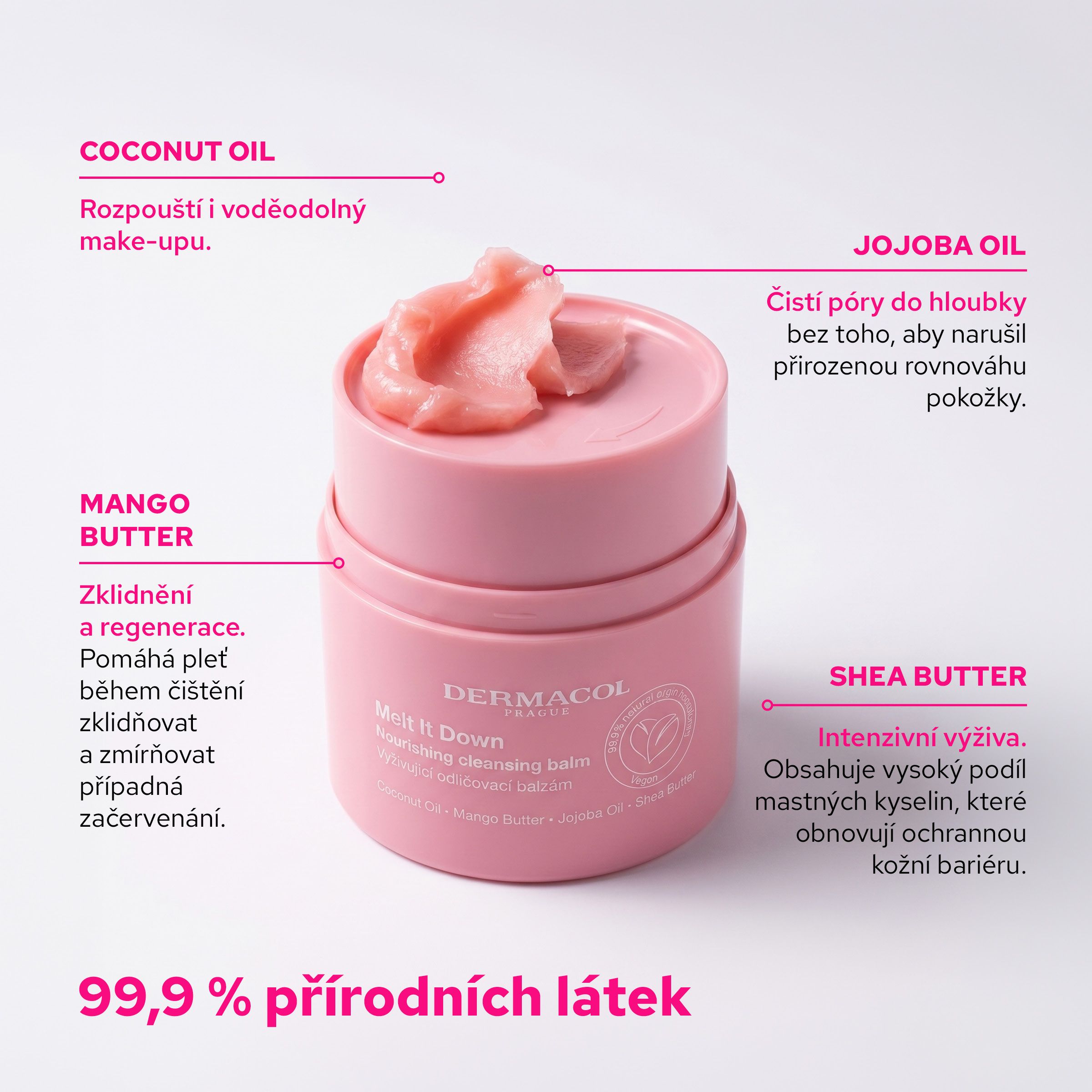 Dermacol MELT IT DOWN Odličovací balzám 44 g