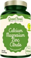 GreenFood Nutrition Calcium Magnesium Zinc Citrate 120 kapslí