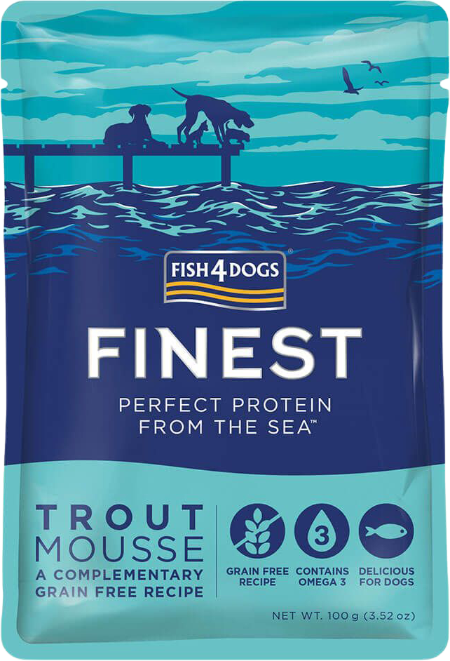 Fish4Dogs Finest Lahodná kapsička pro psy 99 % pstruh 100 g