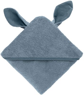 BIBS Kangaroo osuška s kapucí z BIO bavlny - Petrol