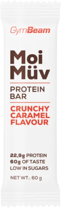 GymBeam Proteinová tyčinka MoiMüv crunchy caramel 60 g