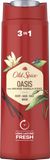 Old Spice Oasis Sprchový gel pro muže 3v1 pro dlouhotrvající svěžest s vůní kouřové vanilky 400 ml
