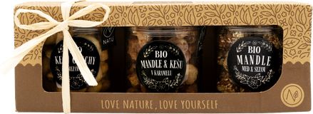 Natu Dárkový set BIO ochucených ořechů